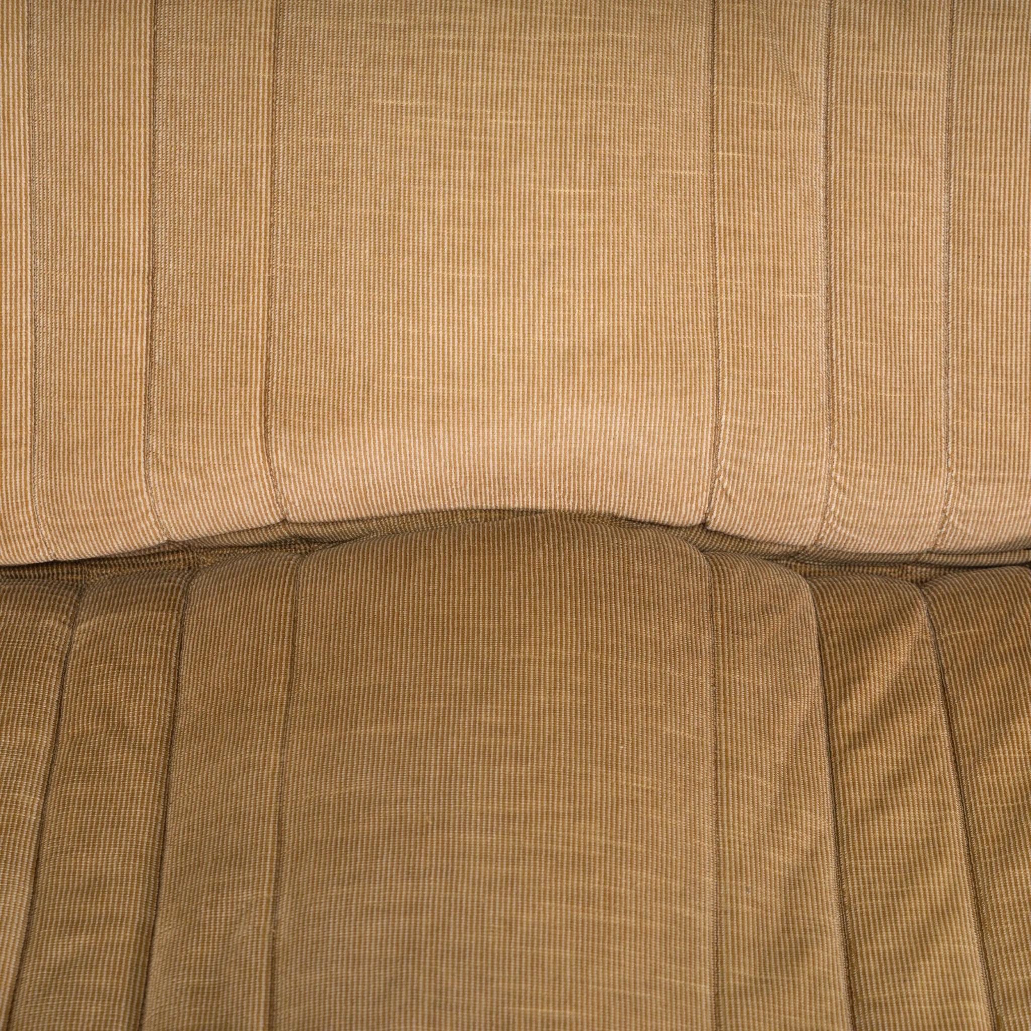 Michel Ducaroy for Ligne Roset Brown Fabric Aralia Sofa In Fair Condition In Basildon, London