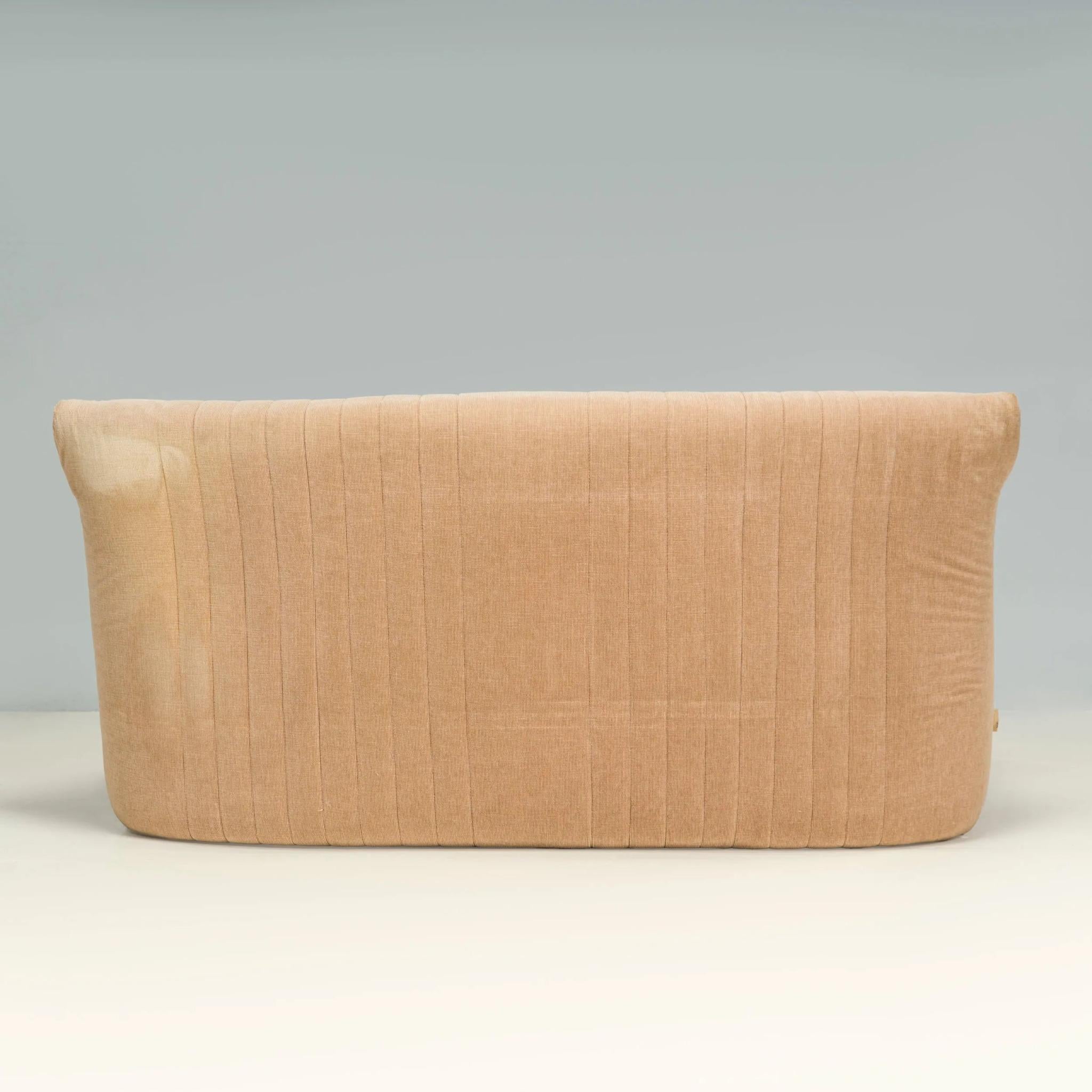 Michel Ducaroy pour Ligne Roset Canapé Aralia en tissu Brown État moyen - En vente à Basildon, London