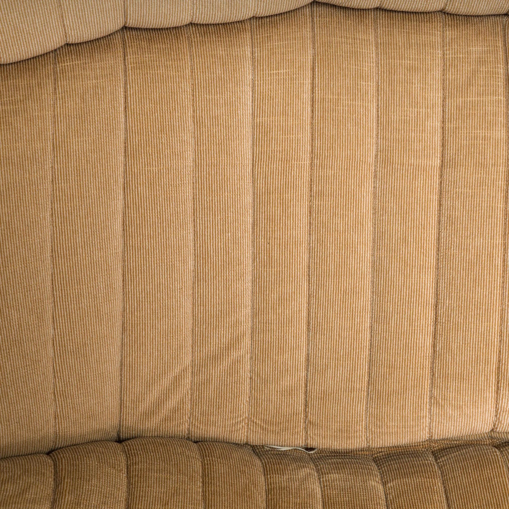Fin du 20e siècle Michel Ducaroy pour Ligne Roset Canapé Aralia en tissu Brown en vente