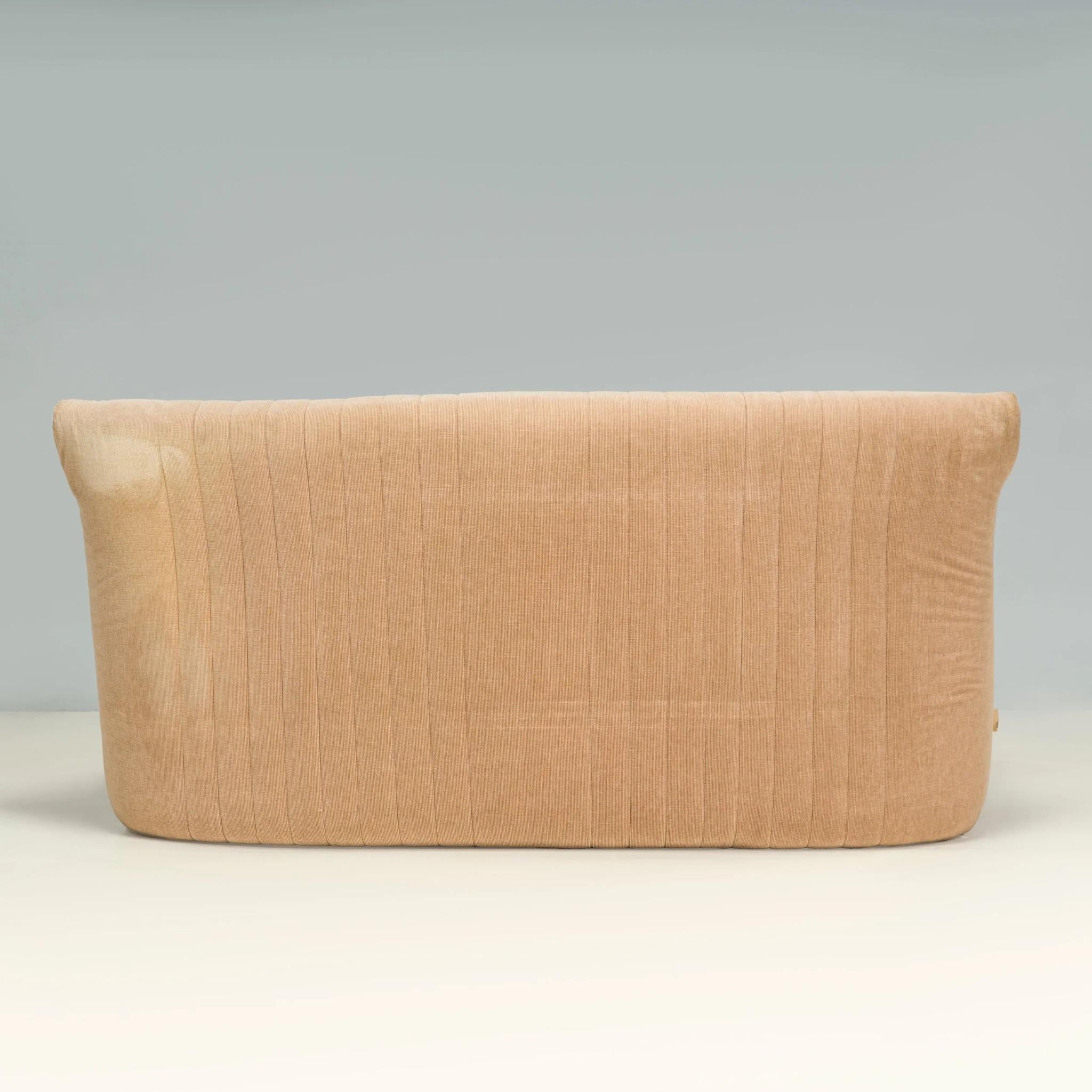 Michel Ducaroy for Ligne Roset Brown Fabric Aralia Sofa 2