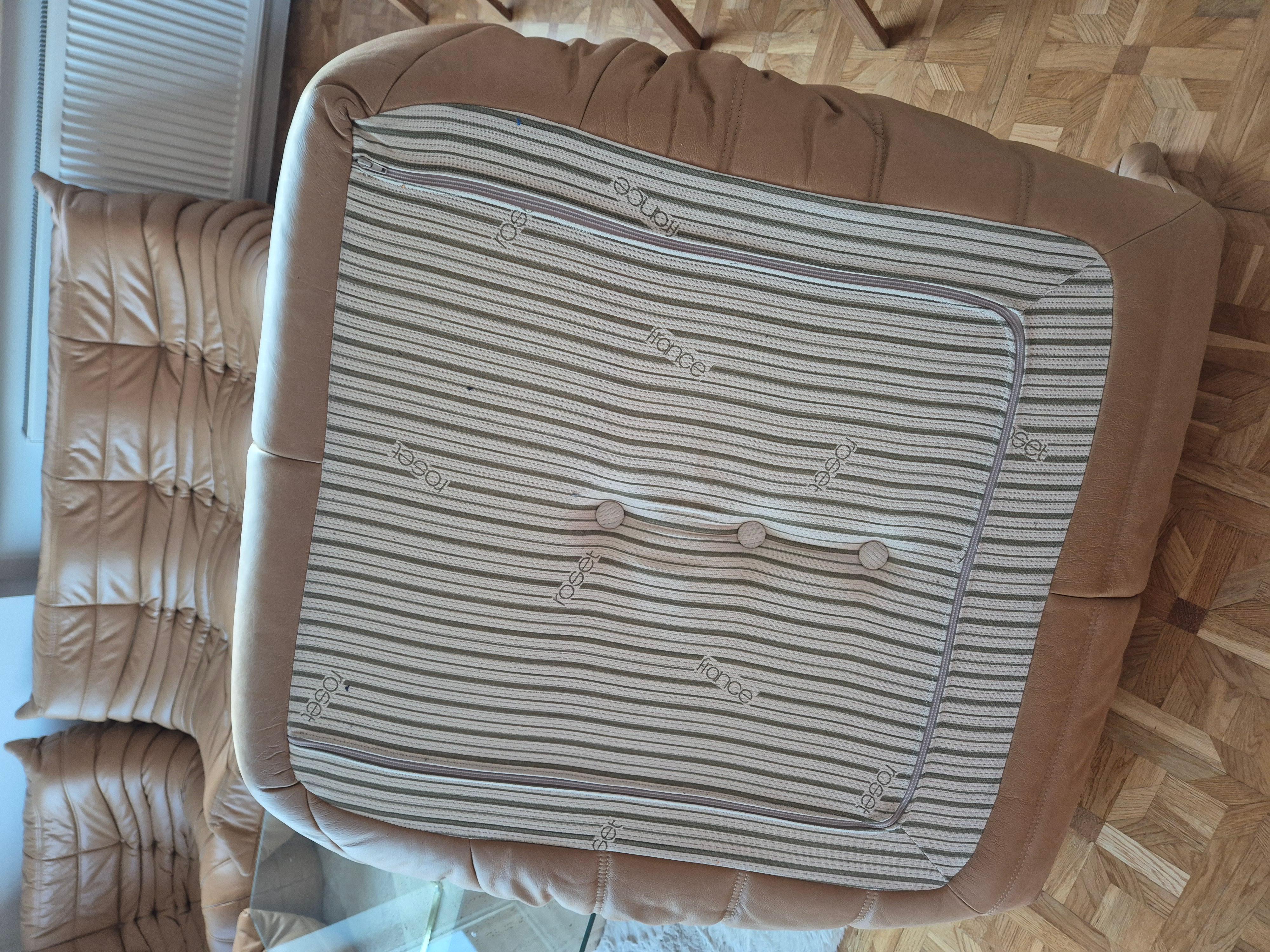 Michel Ducaroy for Ligne Roset Camel Leather Togo Sofas, Set of 5 In Good Condition In Radomsko, Województwo łódzkie