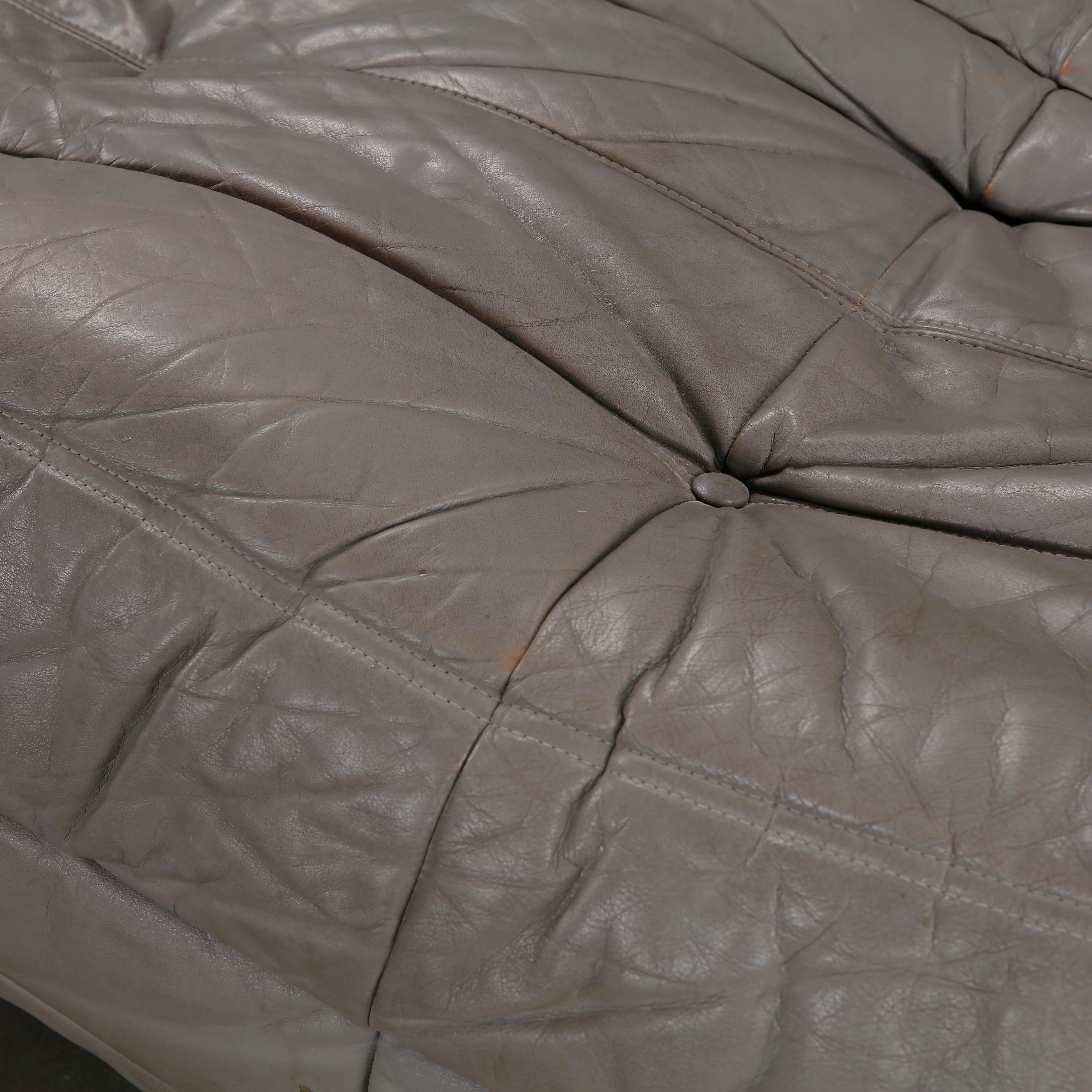 Michel Ducaroy for Ligne Roset, Grey Three-Seater Togo, 1990s For Sale 4