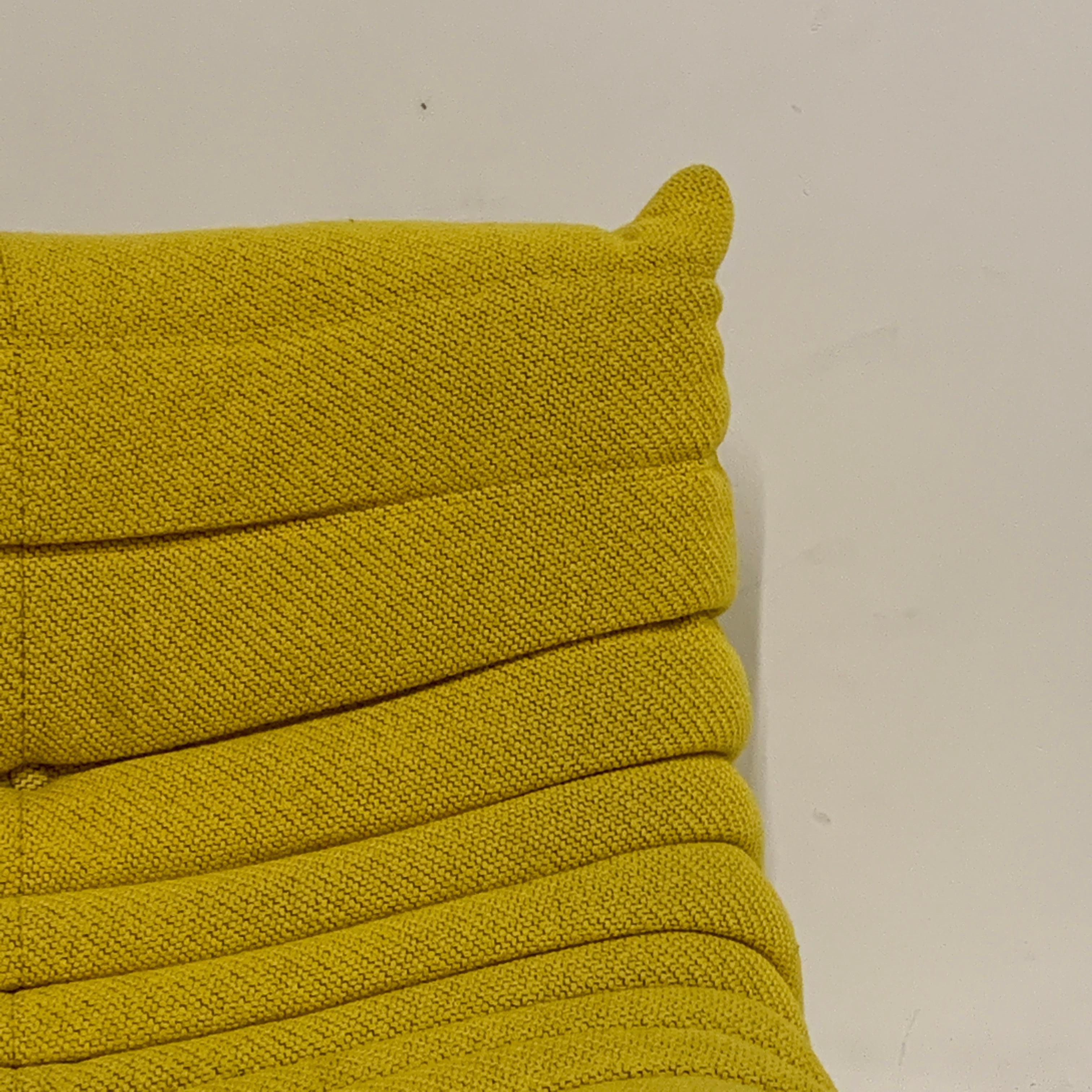 Mid-Century Modern Michel Ducaroy for Ligne Roset Rare Yellow Toga Sofa / Large Settee