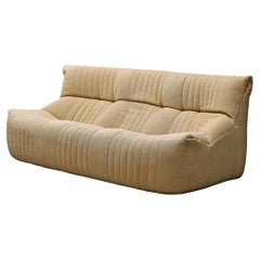Michel Ducaroy for Ligne Roset Sofa in Beige Upholstery