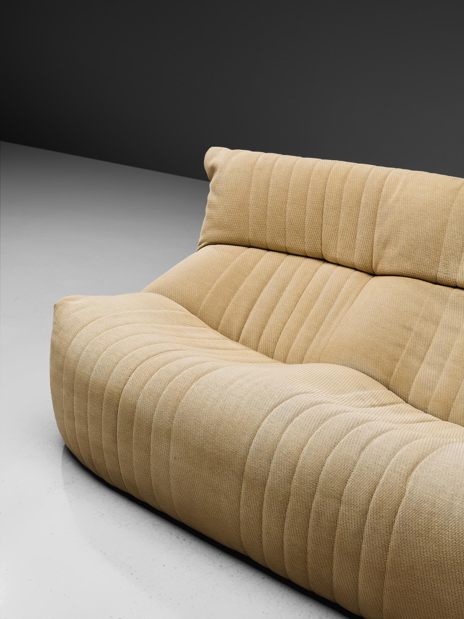 Post-Modern Michel Ducaroy for Ligne Roset Sofa in Off-White Upholstery For Sale