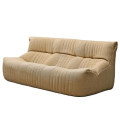 Michel Ducaroy for Ligne Roset Sofa in Off-White Upholstery