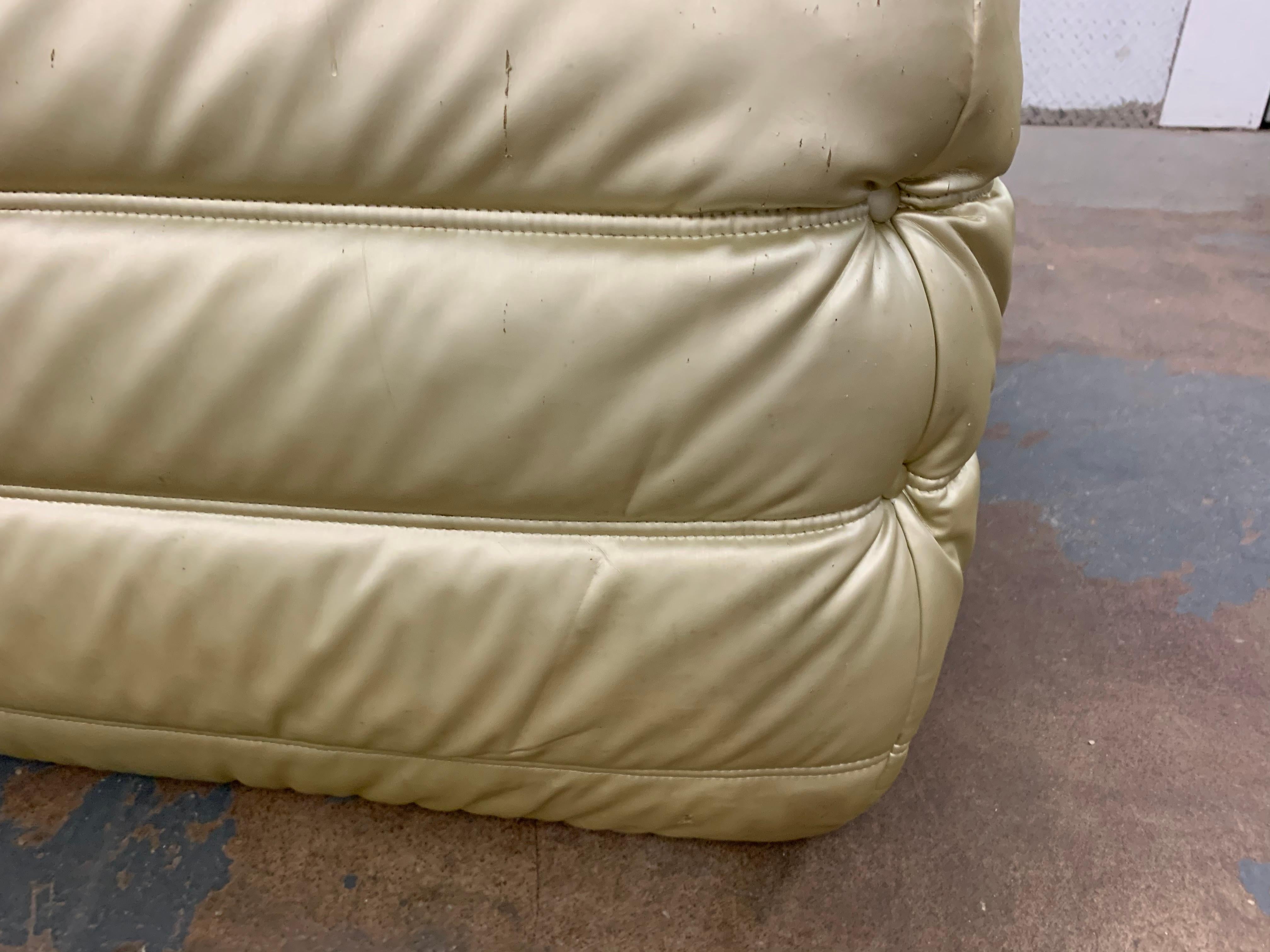 Michel Ducaroy for Ligne Roset Togo Living Room Sofa Set of 2, Gold, Sectional 3