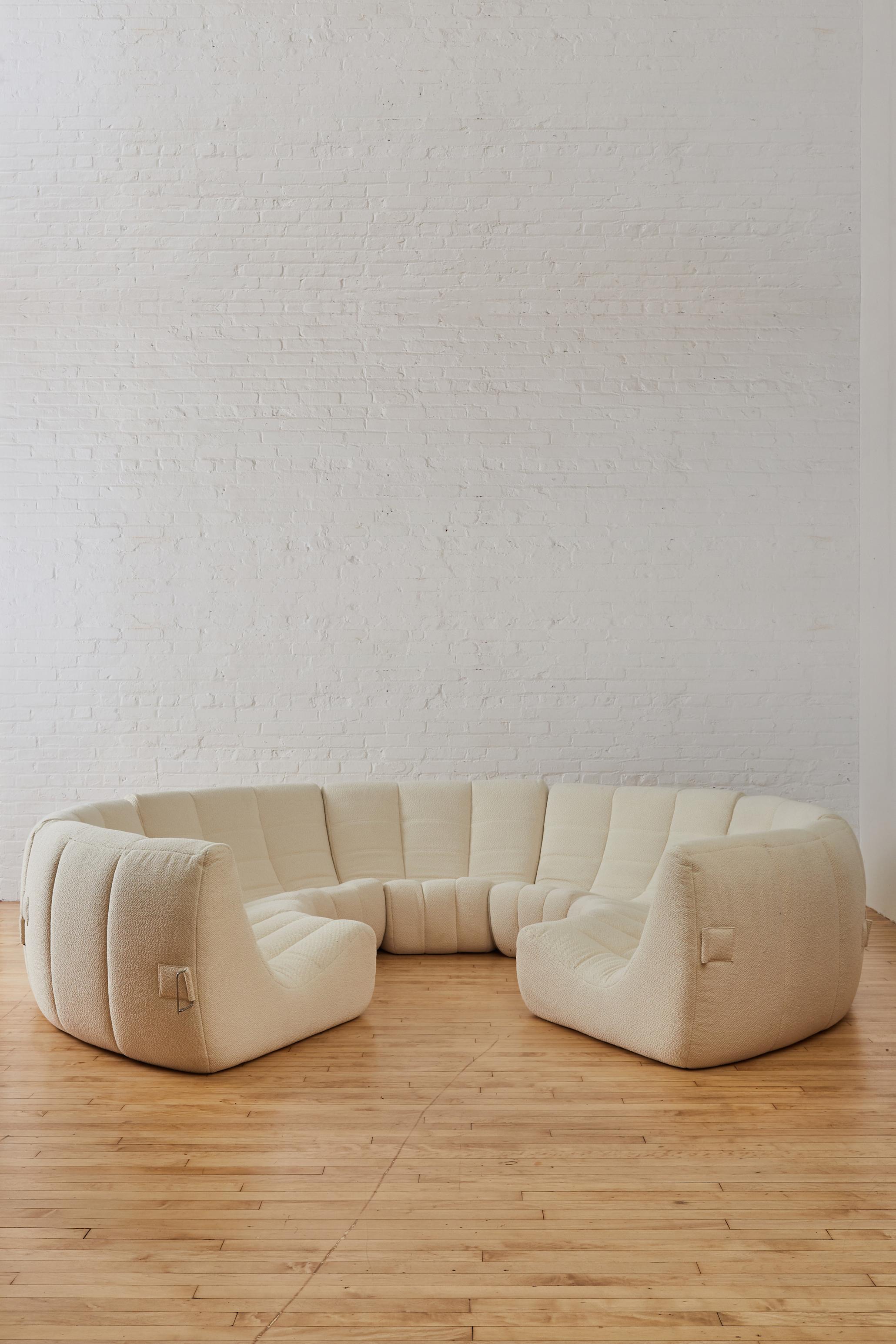French Michel Ducaroy for Ligne Roset Upholstered Gilda Modular Sofa