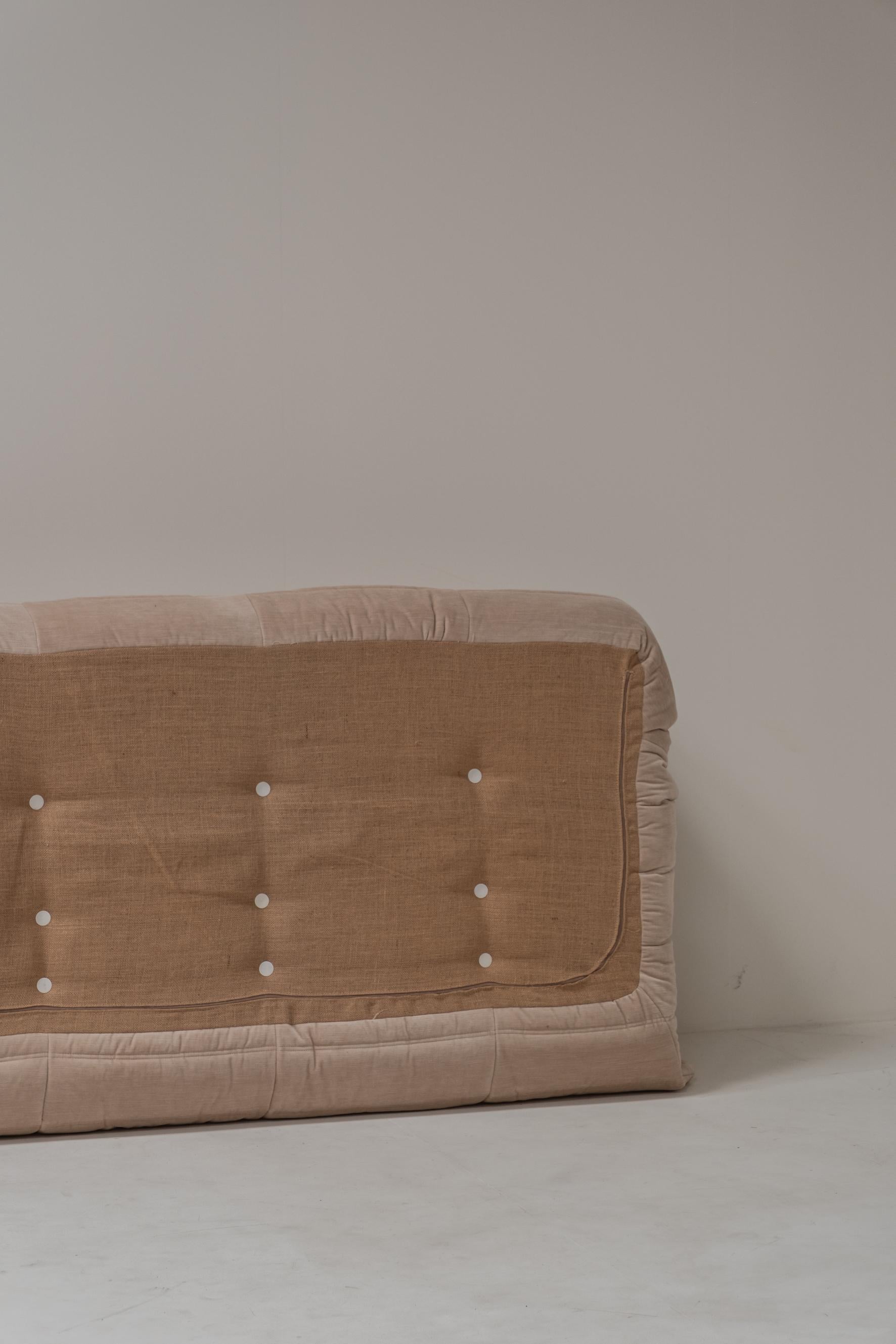 Michel Ducaroy for Ligne Roset vintage sofa set, new upholstery For Sale 7