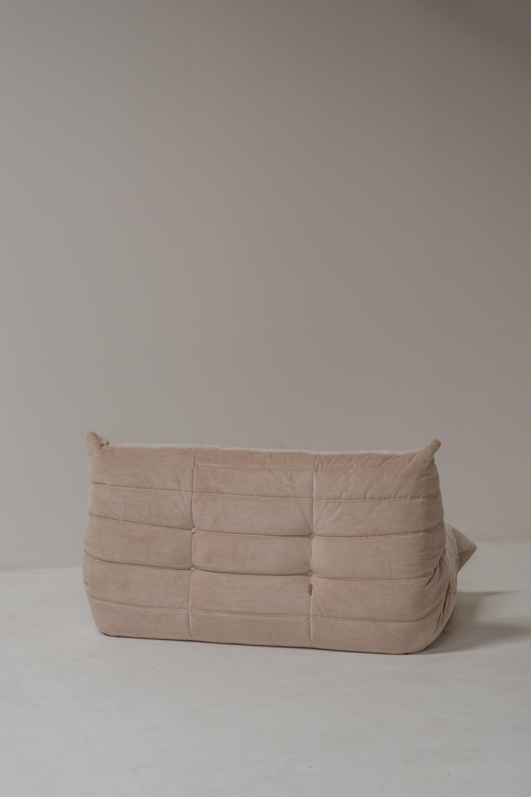 Michel Ducaroy for Ligne Roset vintage sofa set, new upholstery For Sale 1