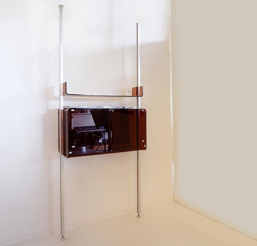 Michel Ducaroy per Roche Bobois Mensola da terra/soffitto/Bar (Claustra) 1970s in vendita 6