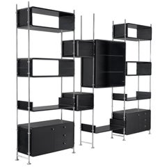 Michel Ducaroy Modular Wall Unit in Black