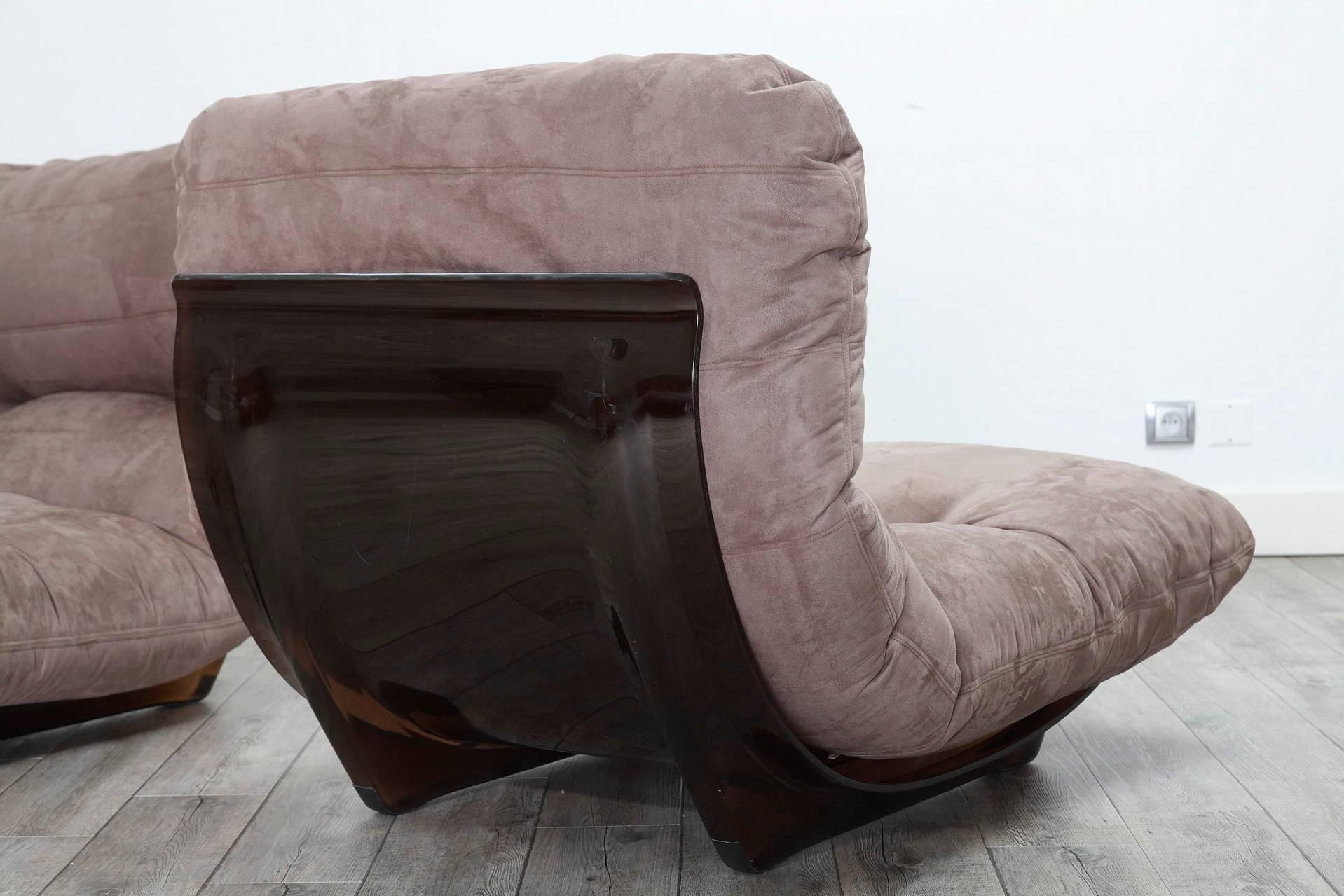 French Michel Ducaroy, Pair of Marsala Armchairs for Ligne Roset