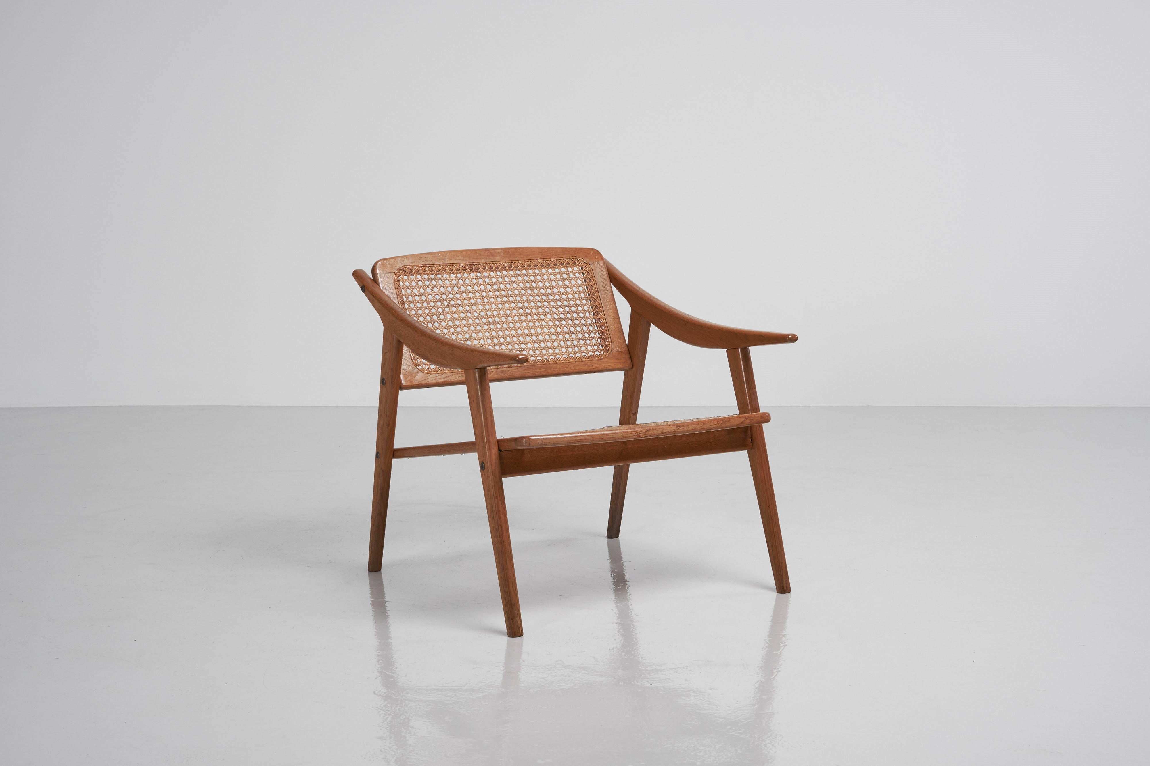 Hand-Woven Michel Ducaroy Sna Roset Armchair France 1950 For Sale