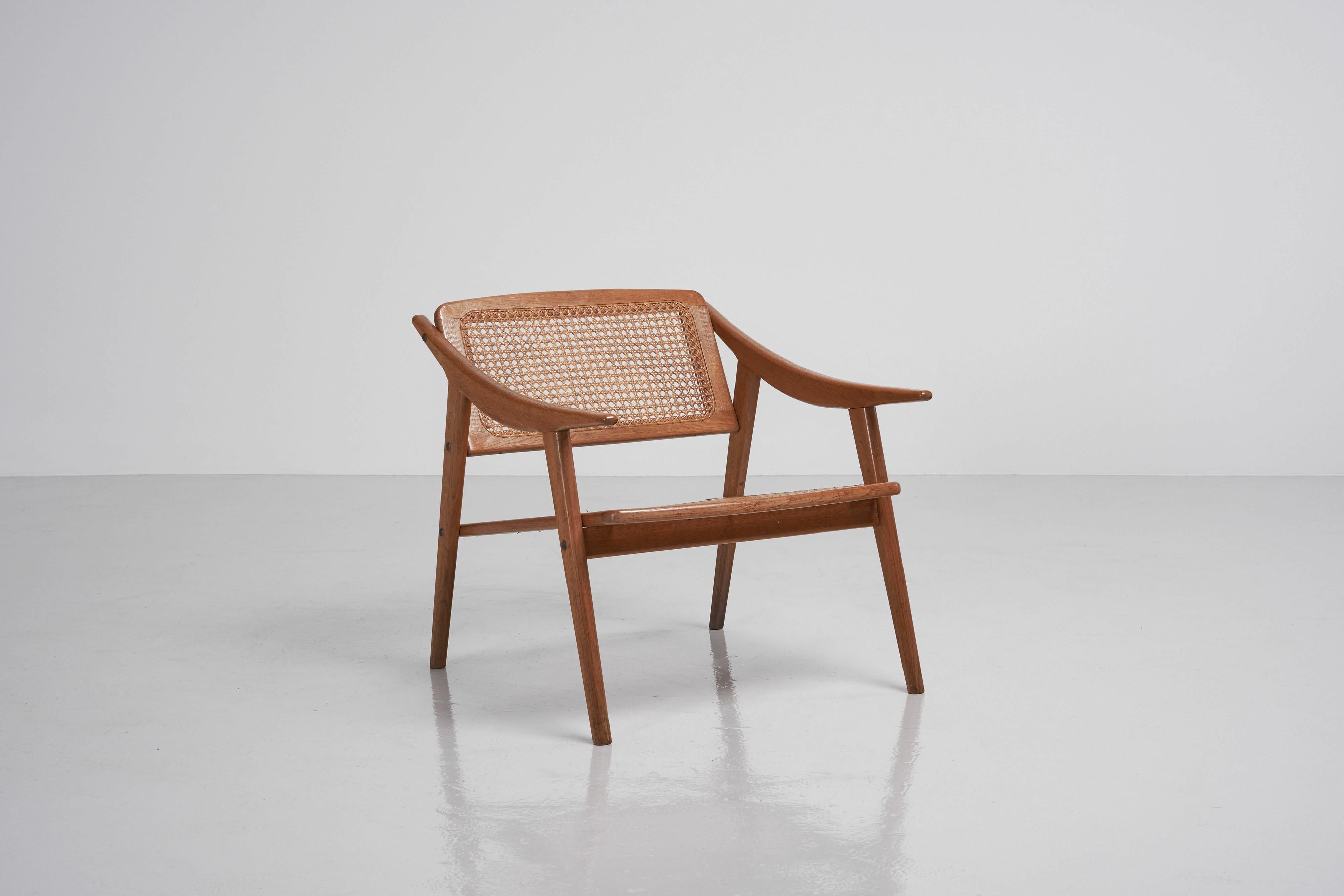 Hand-Woven Michel Ducaroy Sna Roset Armchair France 1950 For Sale