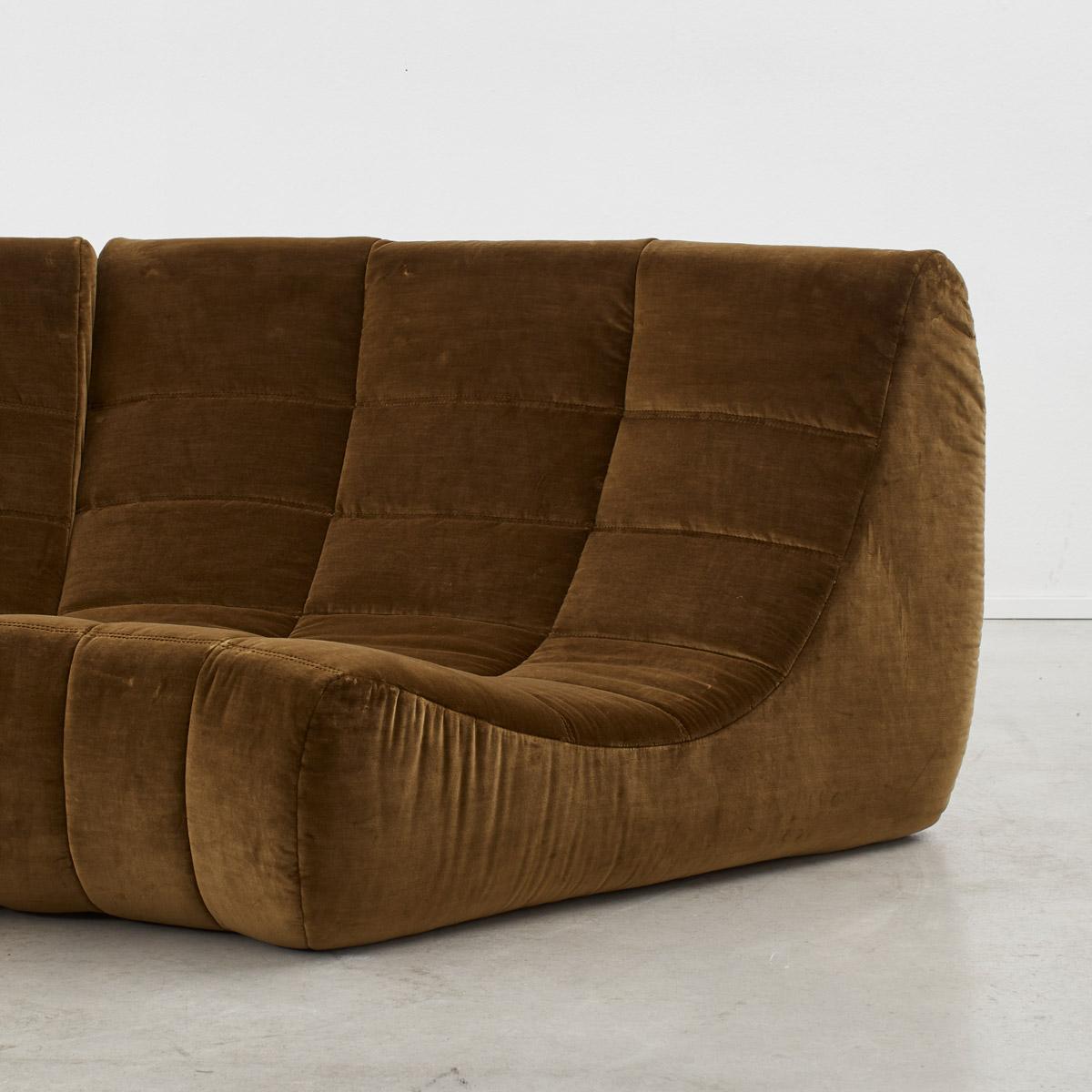 Cotton Michel Ducaroy three seater modular 'Gilda' sofa for Ligne Roset, France