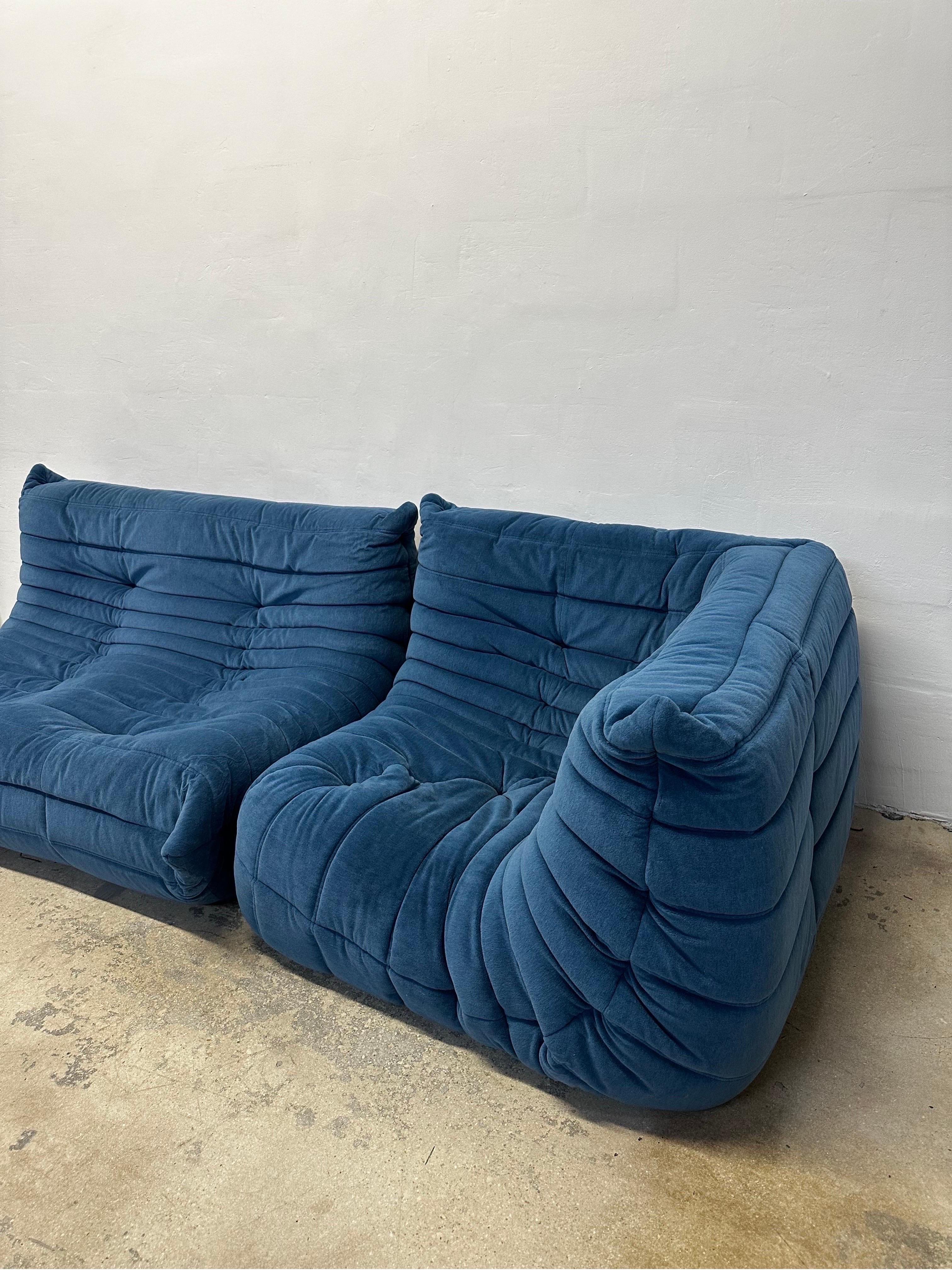 French Michel Ducaroy Togo Sofa and Fireside Chair for Ligne Roset