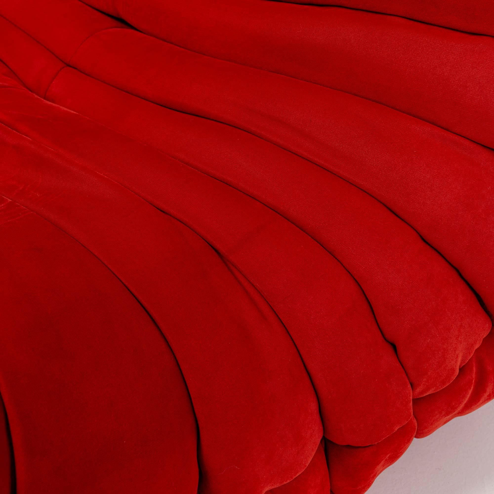 Michel Ducaroy's Togo Fireside Chair in Grenade Amalfi Fabric 4