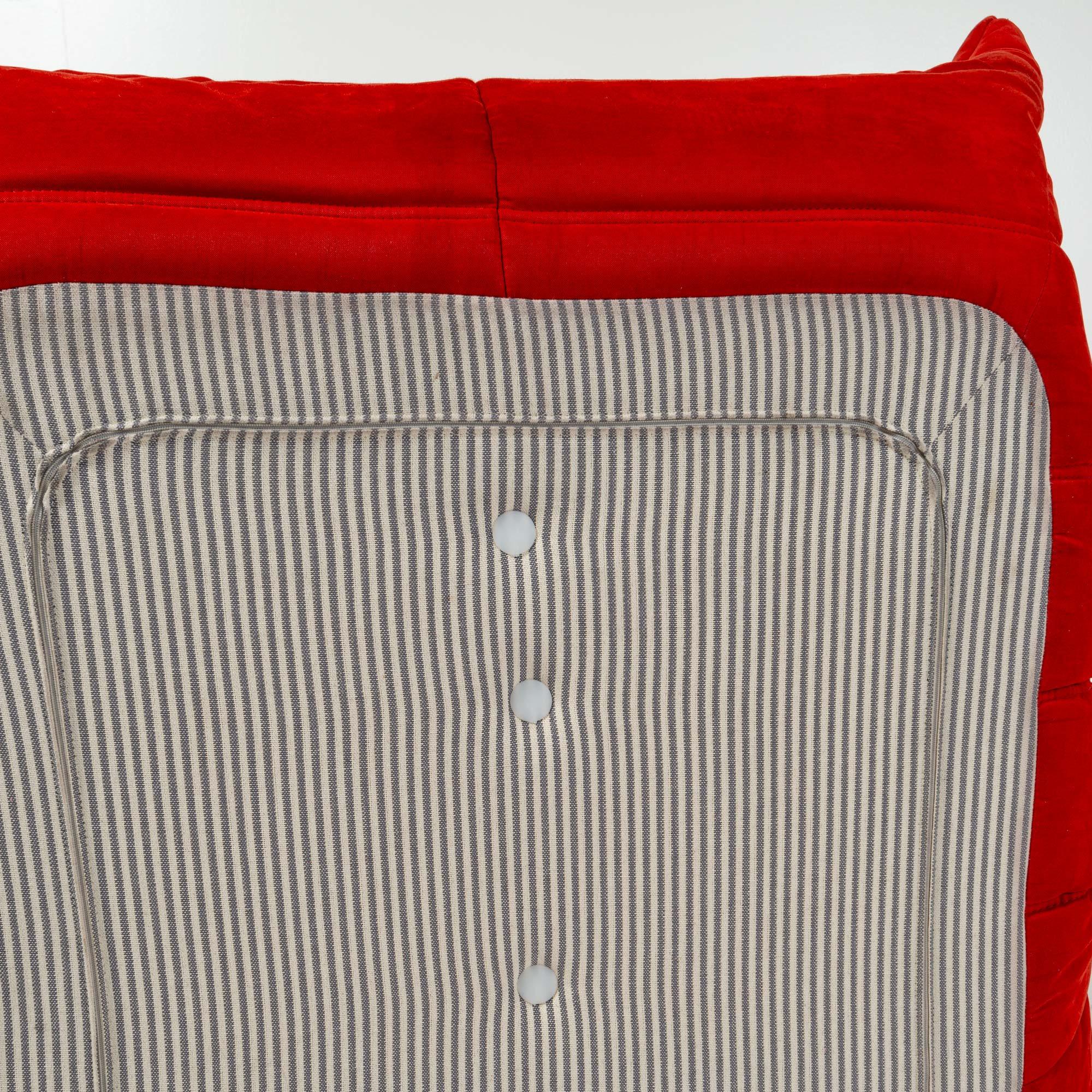 Michel Ducaroy's Togo Fireside Chair in Grenade Amalfi Fabric 6