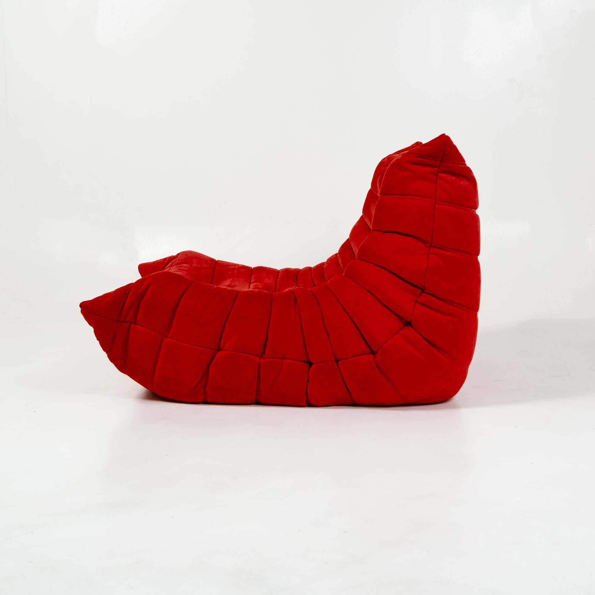 French Michel Ducaroy's Togo Fireside Chair in Grenade Amalfi Fabric