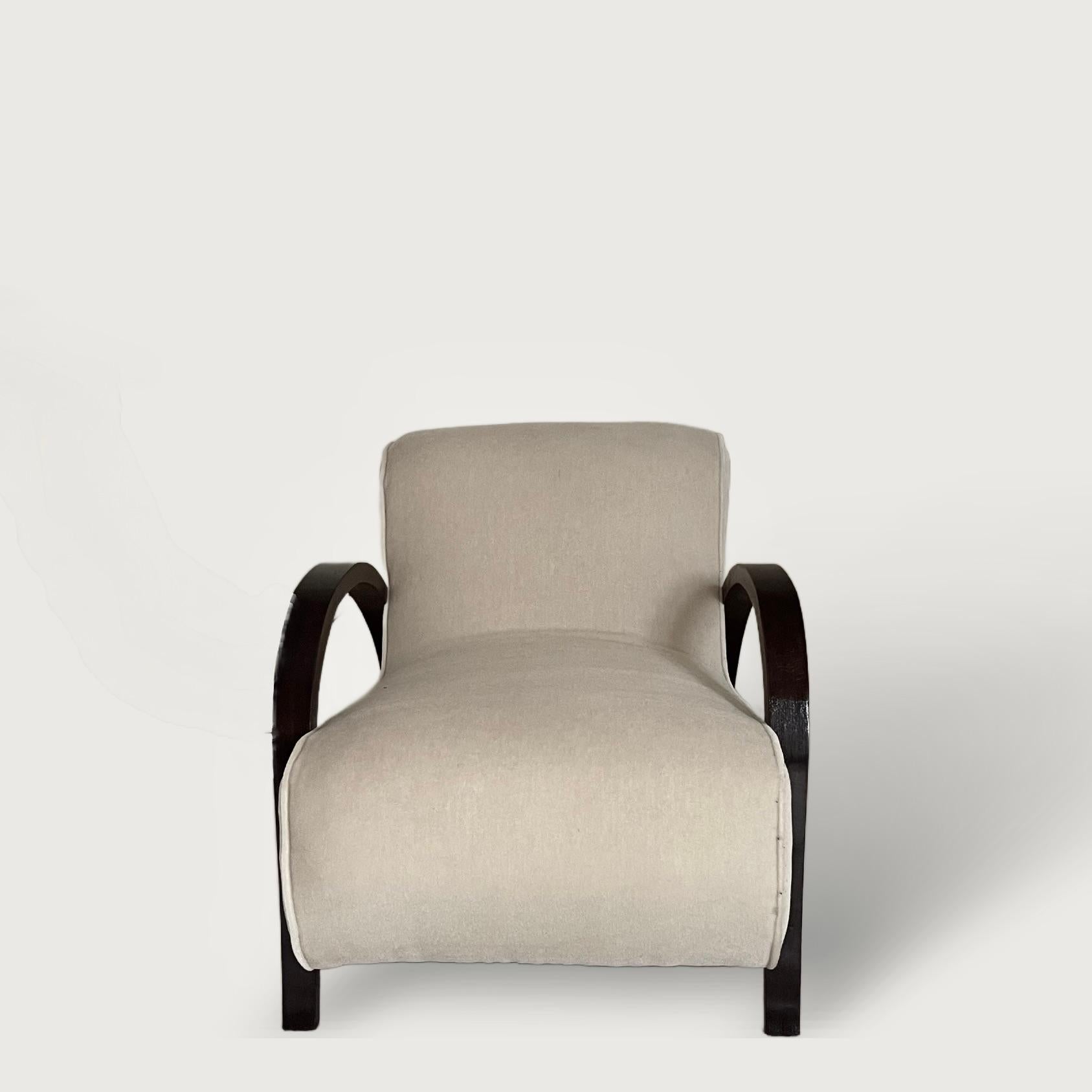 French Michel Dufet Lounge Chair For Sale