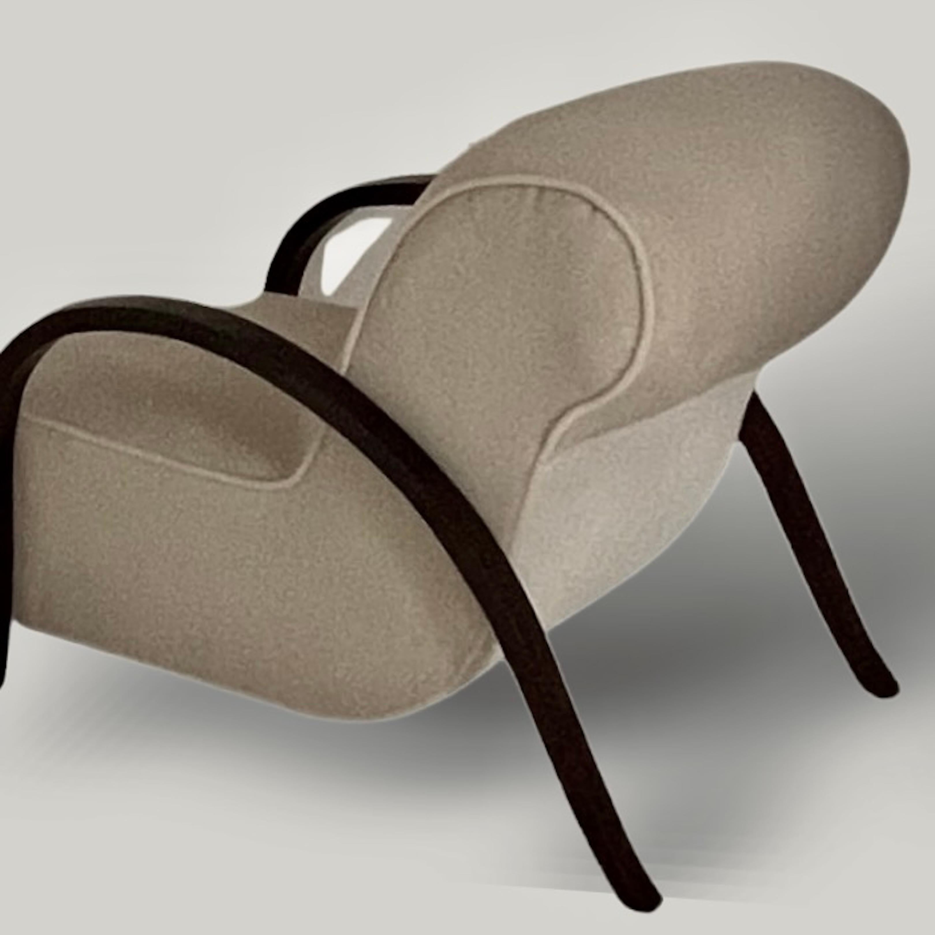Michel Dufet Lounge Chair In Good Condition For Sale In CA, CA