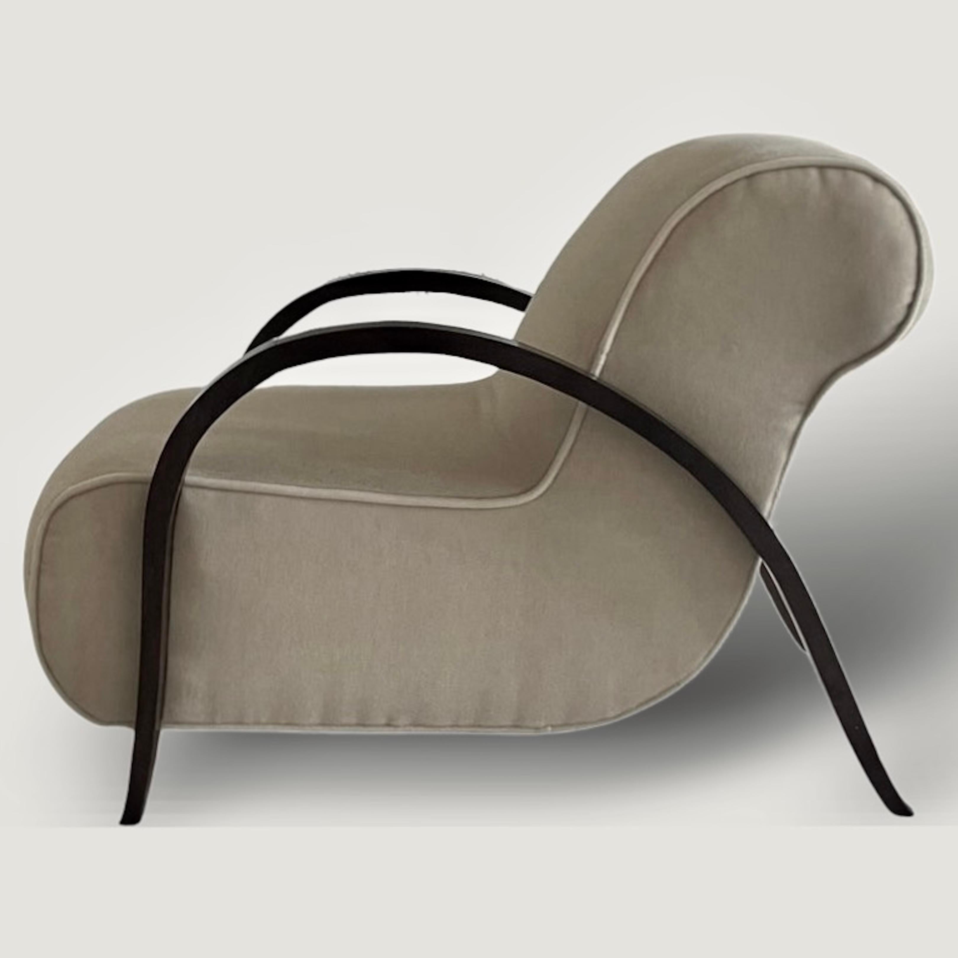 Mid-20th Century Michel Dufet Lounge Chair For Sale
