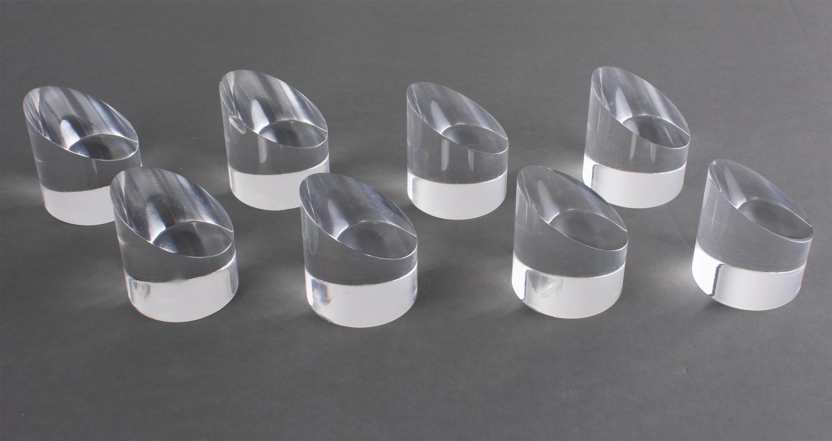 Juego de ajedrez de plexiglás y aluminio Michel Dumas para Roche Bobois, hacia 1970 en venta 6