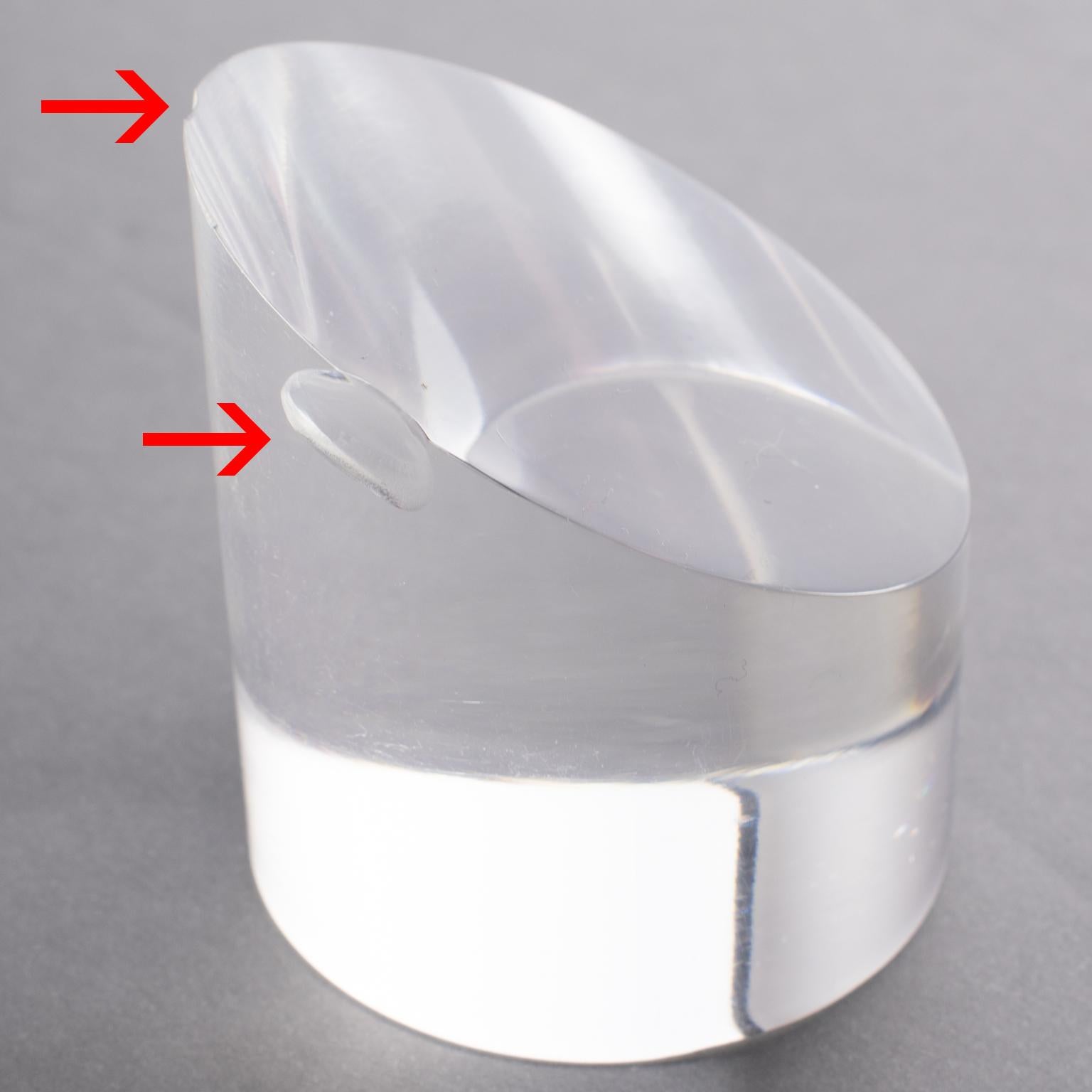 Juego de ajedrez de plexiglás y aluminio Michel Dumas para Roche Bobois, hacia 1970 en venta 12