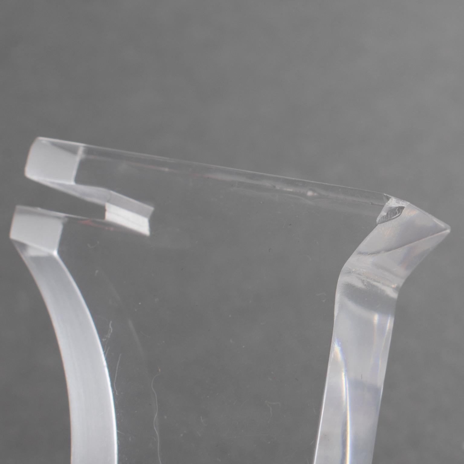 Juego de ajedrez de plexiglás y aluminio Michel Dumas para Roche Bobois, hacia 1970 en venta 13