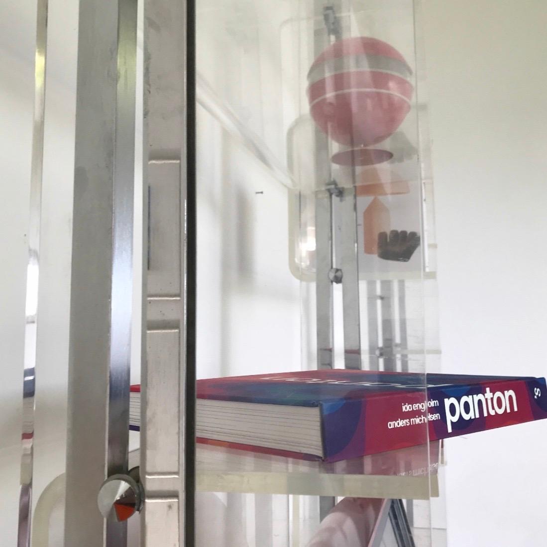 plexiglass shelving unit
