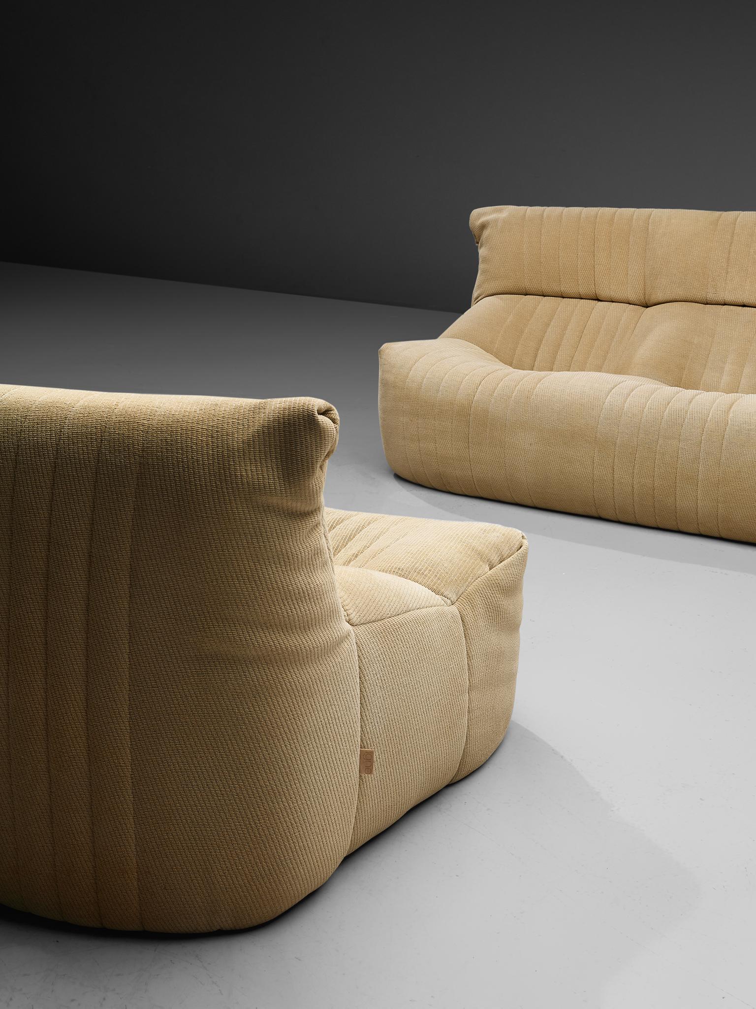 Ligne Roset Settee in Off-White Fabric 5