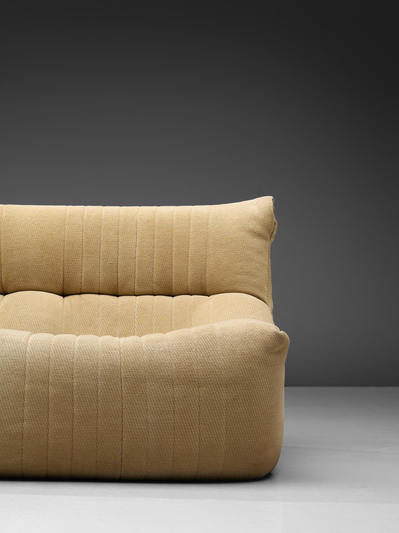 Ligne Roset Settee in Off-White Fabric 1