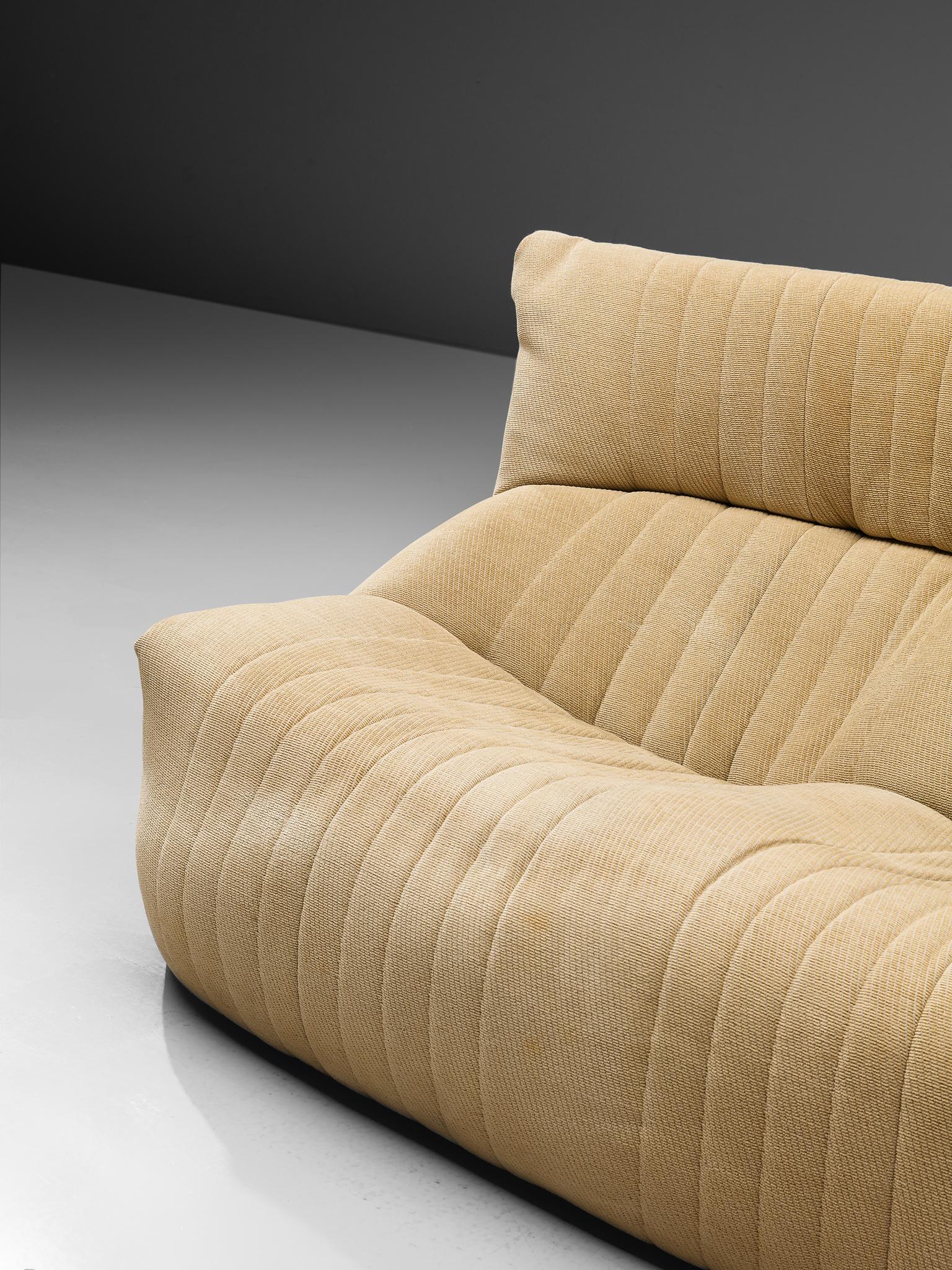 Ligne Roset Settee in Off-White Fabric 3