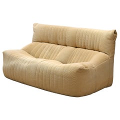 Ligne Roset Settee in Off-White Fabric