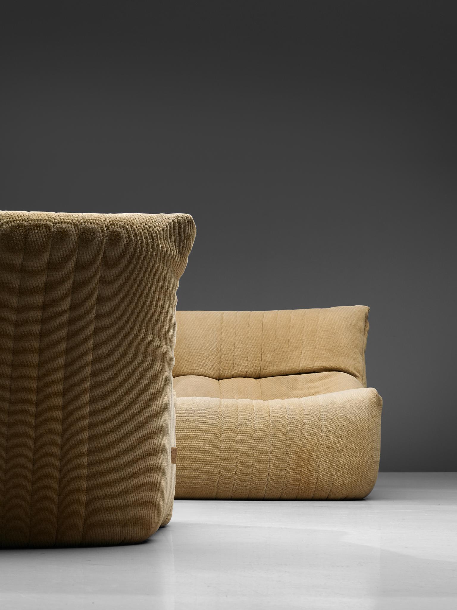 Ligne Roset Sofa in Off-White Fabric 4