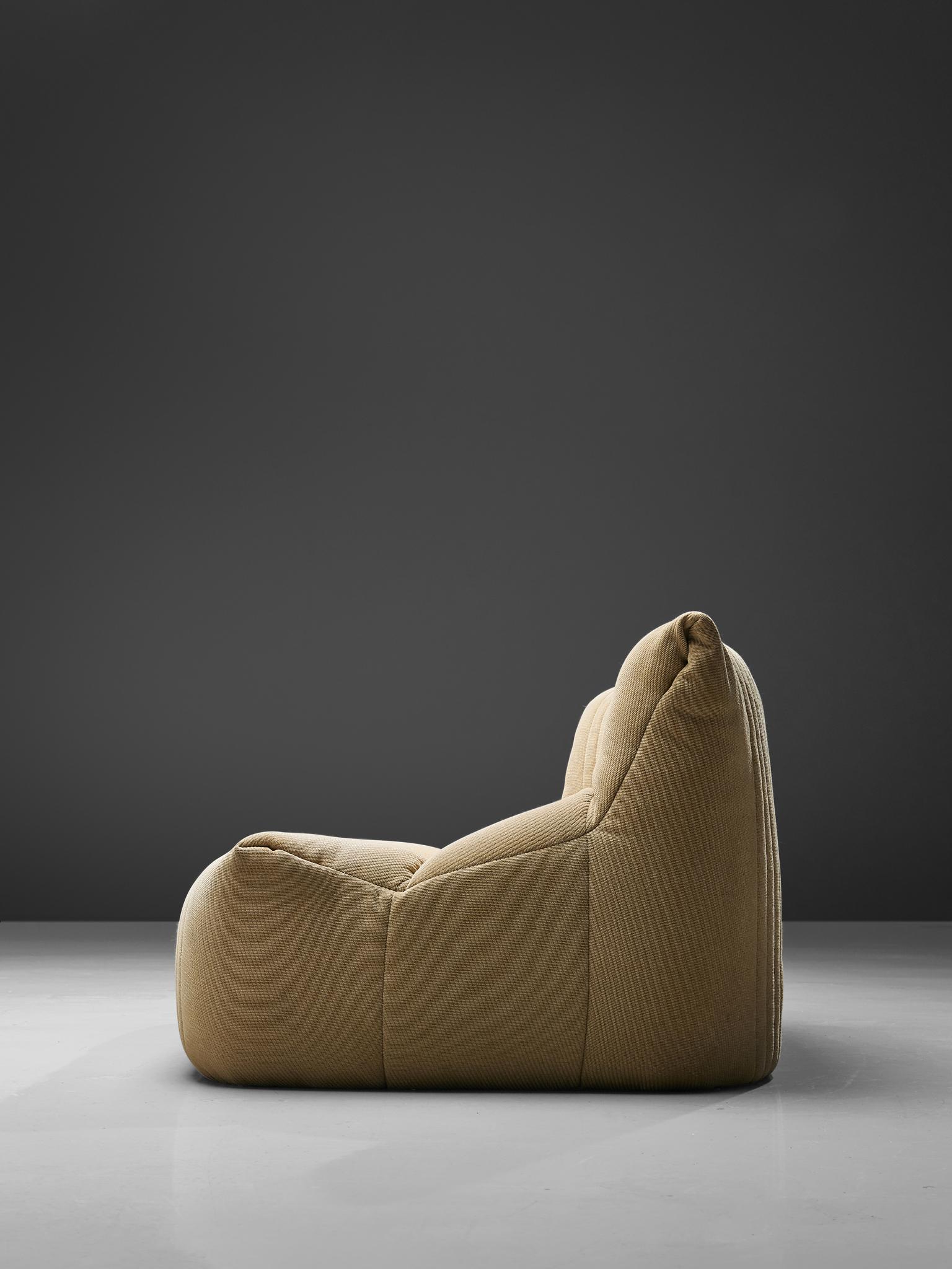 French Ligne Roset Sofa in Off-White Fabric