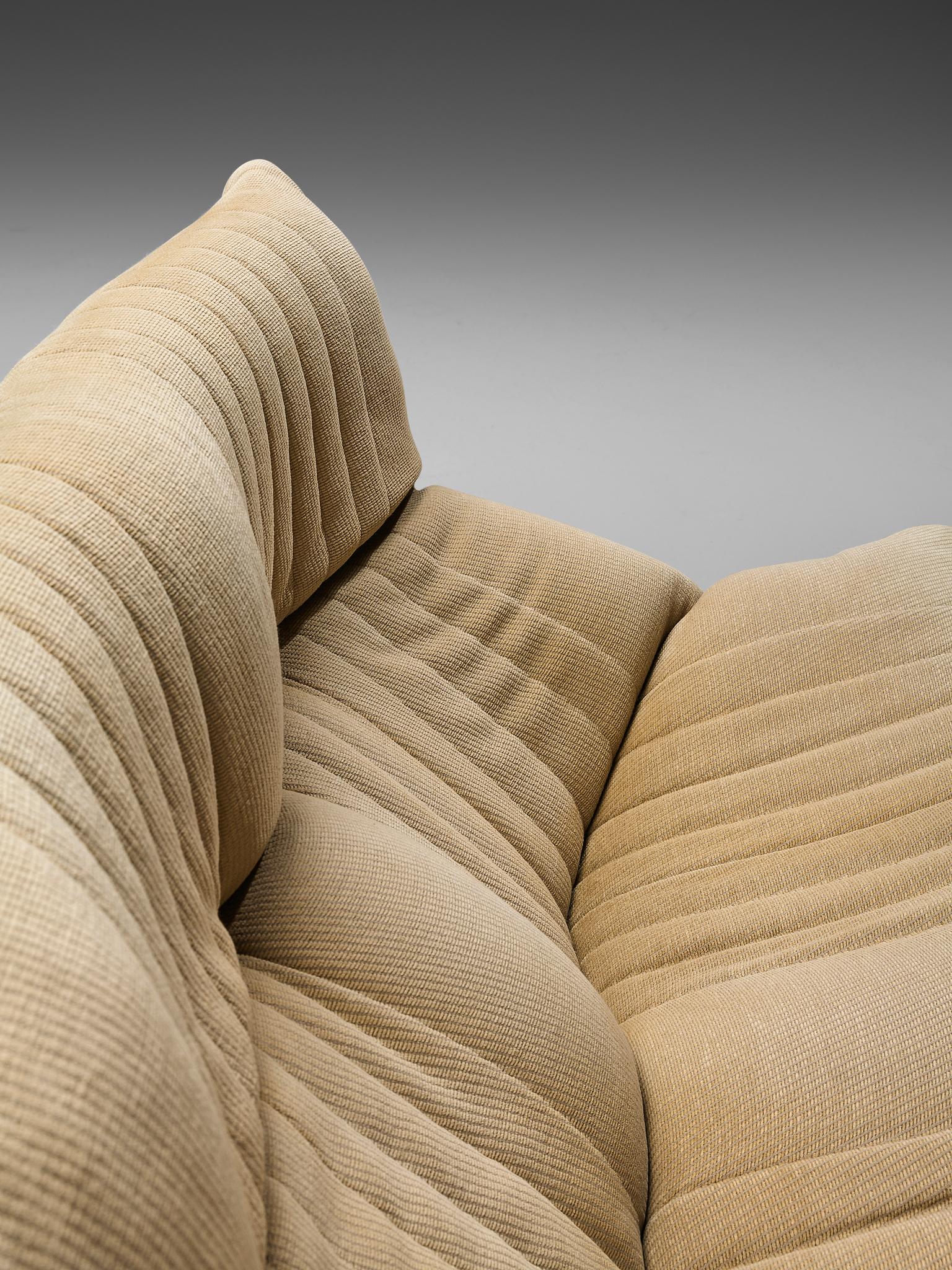Late 20th Century Ligne Roset Sofa in Off-White Fabric