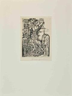 Ex Libris - Etching by Michel Fingesten - 1937