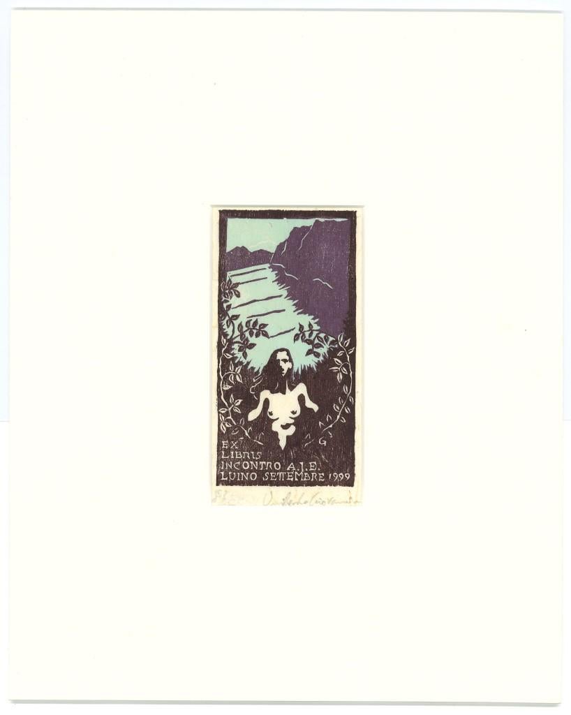 Ex Libris - Etching by Michel Fingesten - 1990s For Sale 1