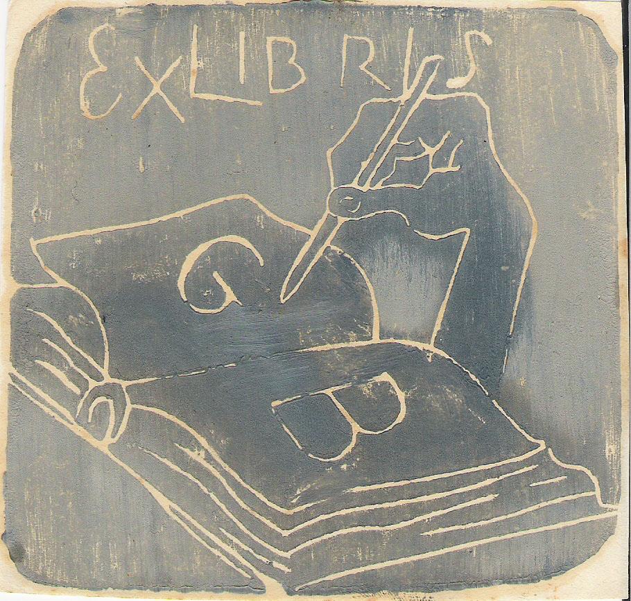 Ex Libris - Radierung von Michel Fingesten - Anfang des 20. Jahrhunderts