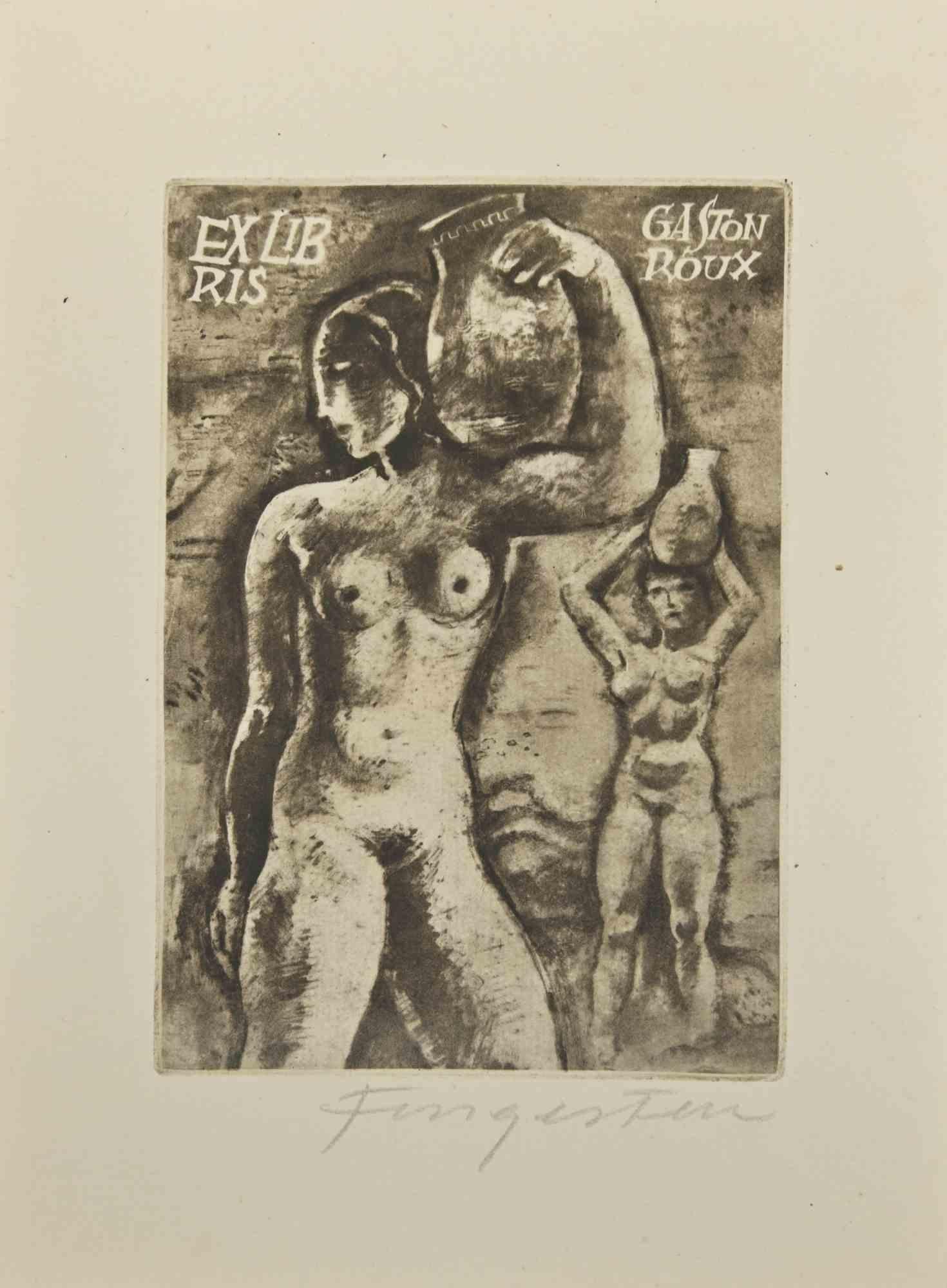  Ex Libris - Gaston Roux is an Etching print created by Michel Fingesten.

Hand signed on the lower margin.

Good conditions.

Michel Fingesten (1884 - 1943) was a Czech painter and engraver of Jewish origin. He is considered one of the greatest Ex