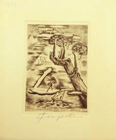 Ex Libris Gigi Raimondo - Etching by Michel Fingesten - 1930s