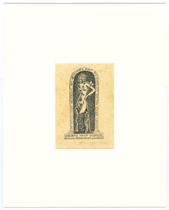 Libris Heinz Lehmann - Original-Holzschnitt von M. Fingesten - Anfang 1900