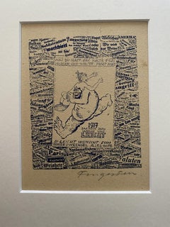 Ex Libris - Leicht - Etching by Michel Fingesten - 1930s