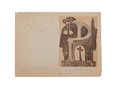 Ex Libris Original-Holzschnitt von M. Fingesten – Anfang 1900