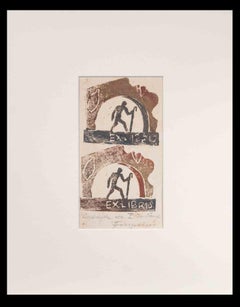 Ex Libris - Woodcut by Michel Fingesten - 1937