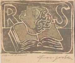 Ex Libris - Woodcut by Michel Fingesten - Early 20th Century