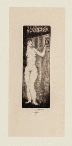 Figure - Original Etching by Michel Fingesten - Early 20th Century