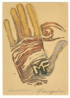 Hand - Etching by Michel Fingesten - 1930s